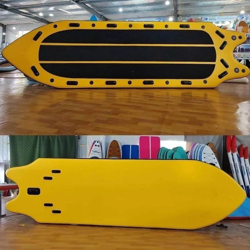 Diaoluya pulp board rescue rowing boat widened and thickened battle stand stroke inflatable folding simple