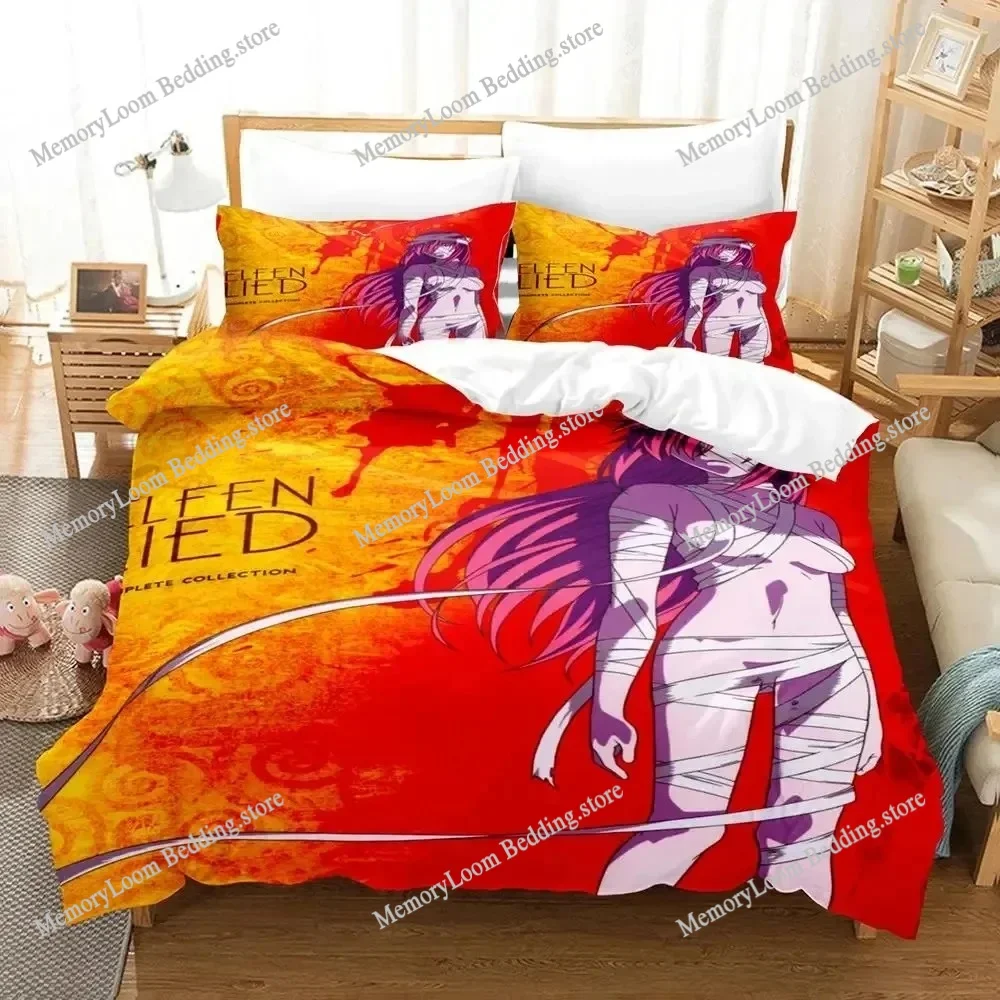 

3D Printed Anime Cute Elfen Lied Bedding Set Boys Girls Twin/Queen/King Size Duvet Cover Pillowcase Kids Adult Chic Home Textile