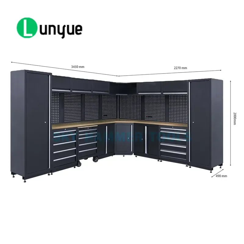 Professional Garage Tool Cabinet With Drawers Heavy Duty Steel Storage Solution for Workshops Mechanic Shops and Home Garages