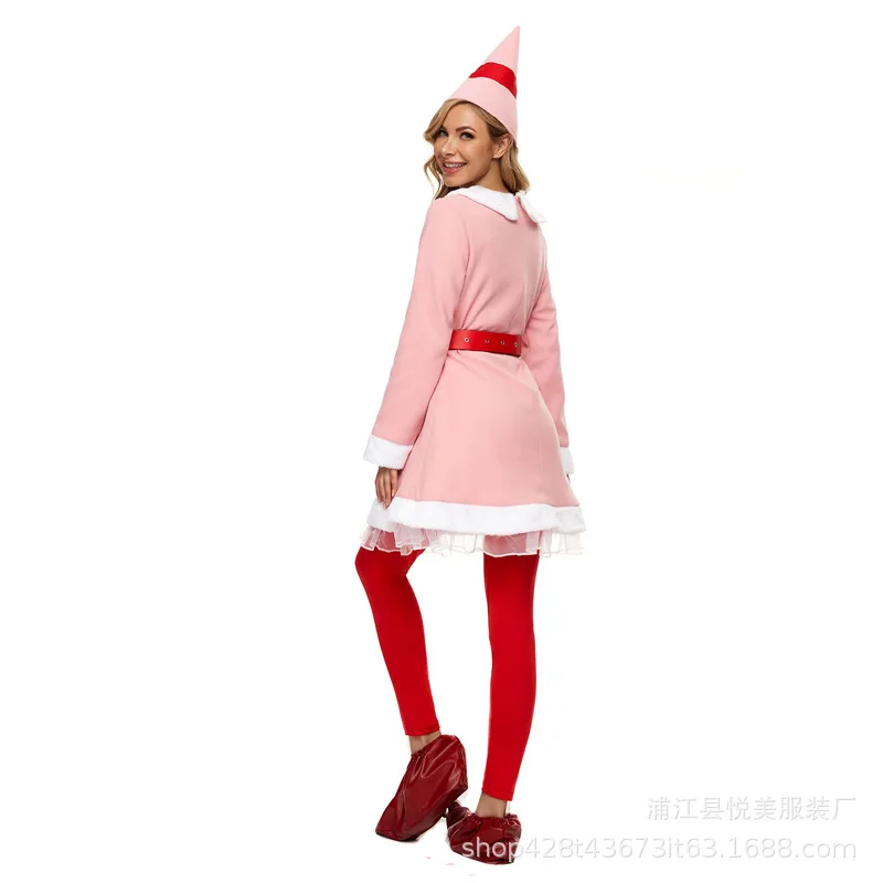 Nieuwe Mannen Vrouwen Kinderen Kerst Uniform Set Halloween Kerst Vrouwen Meisje Jurk Fancy Dress Xmas Feestjurken