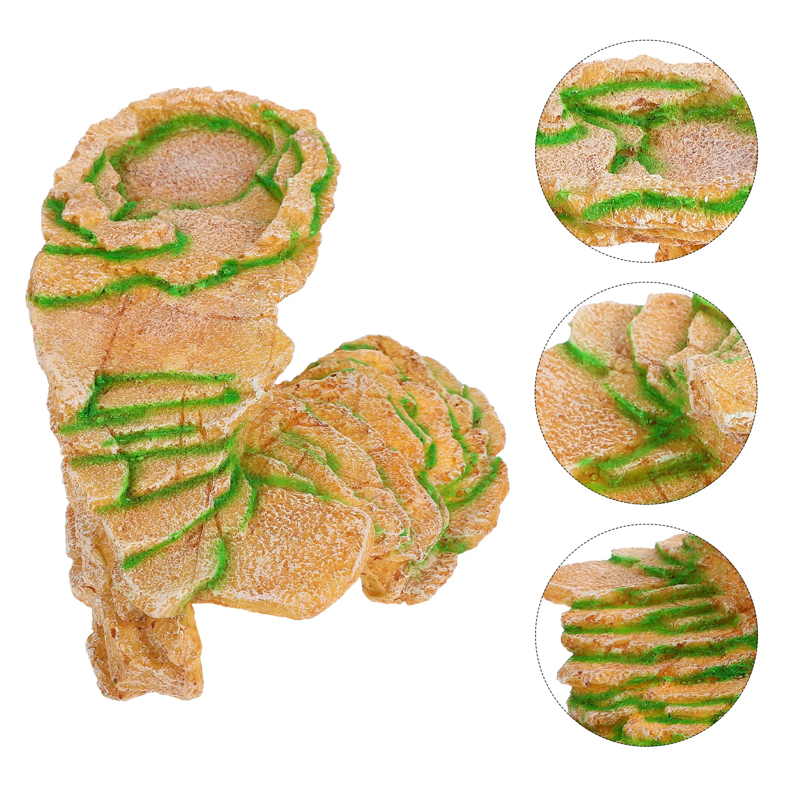 

1pc Reptile Basking Platform Turtle Hiding Place Tortoise Habitat Accessories Resin Rock Climbing Ramp For Lizards Frogs Water