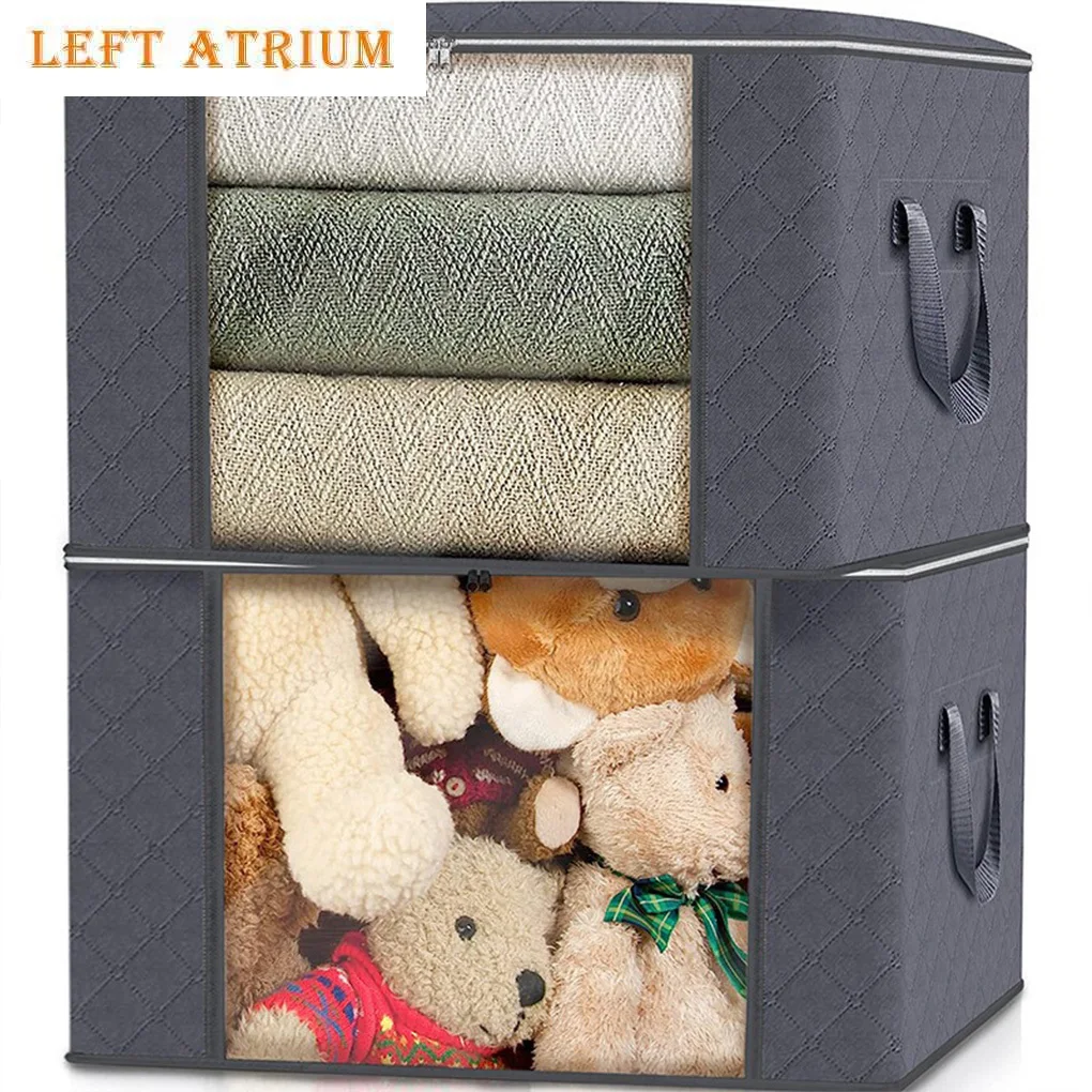 حقيبة تخزين ملابس ذات سعة كبيرة، أكياس تخزين بطانية قابلة للطي، حاويات تخزين لتنظيم خزانة غرفة النوم