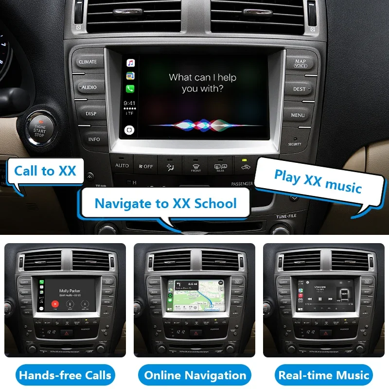 

Hot Sale AutoMMI Auto Electronics Wireless CarPlay Android Auto For 2005-2008 Lexus IS LS 250 350 CarPlay Original Screen Upgrad