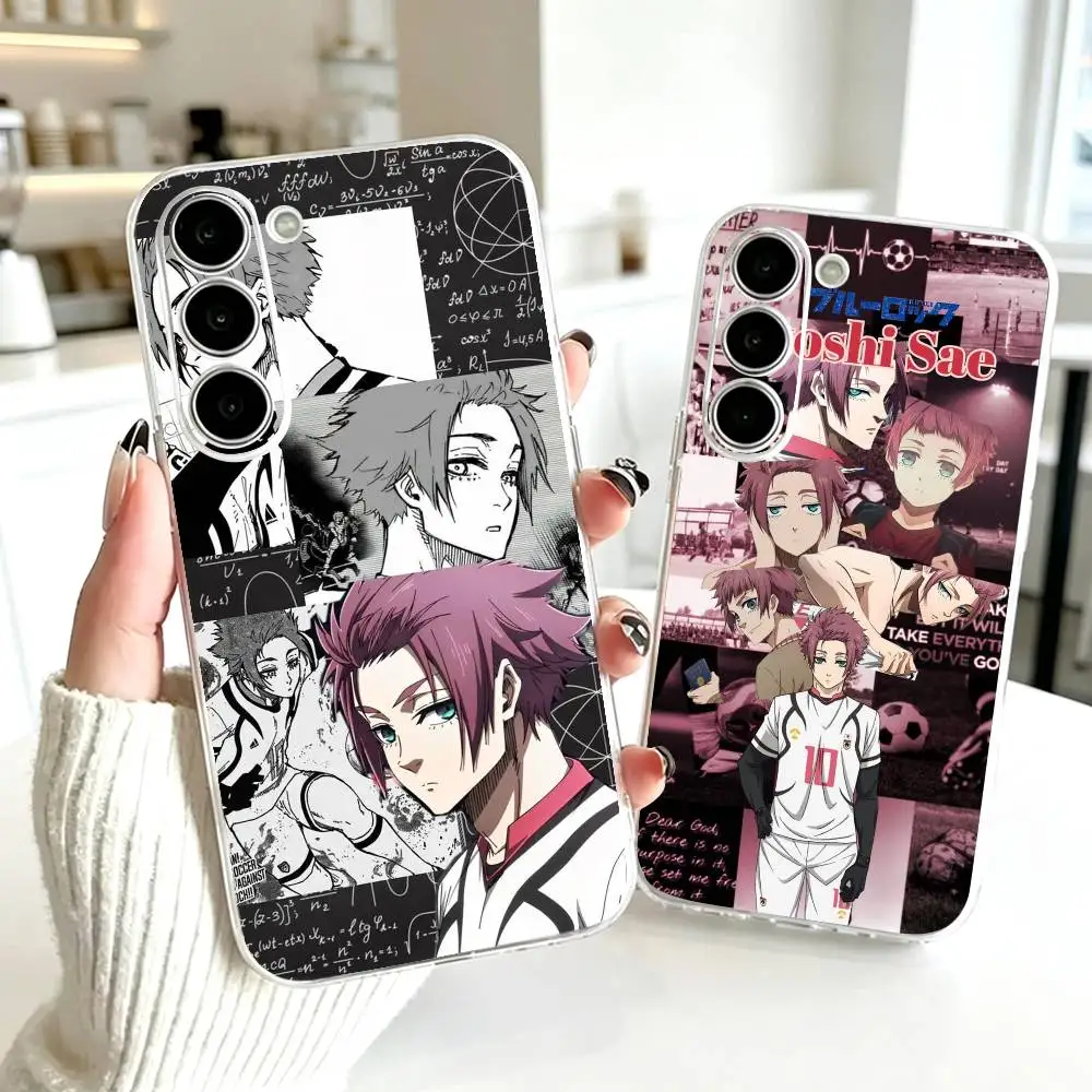 I-Itoshi Sae B-Blue L-Lock  Phone Case Transparent Silicone Soft For SamsungA10,12,20,21S,30,31,40,50,51,52,70,71