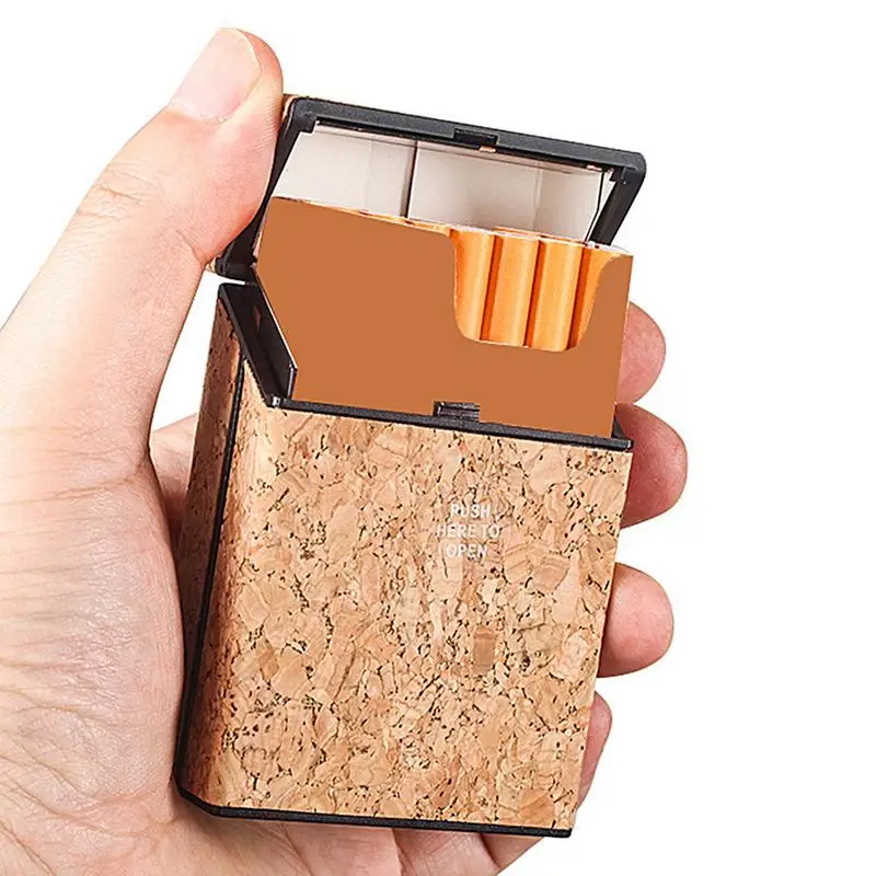 Vintage Cigarette Case 20 Cigarettes With Inner Buckle Switch Squeeze Proof Cigarettes Storage Box For Parties Proms Carnivals