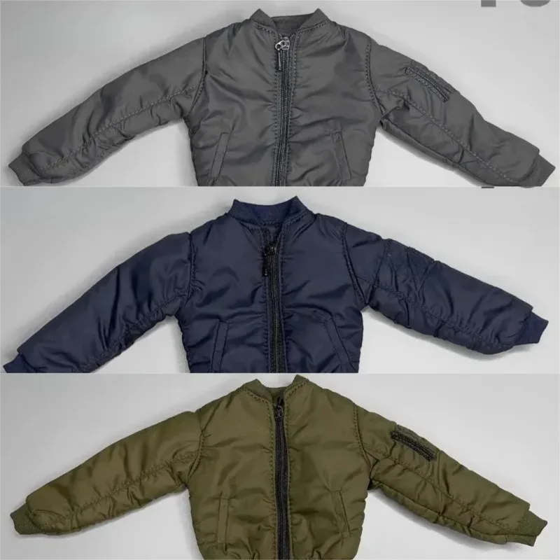 

1/6 Scale Male Soldier Trendy with Zipper Jacket Dolls Coat Model Gift for 12'' Action Figures Body Dolls Decor