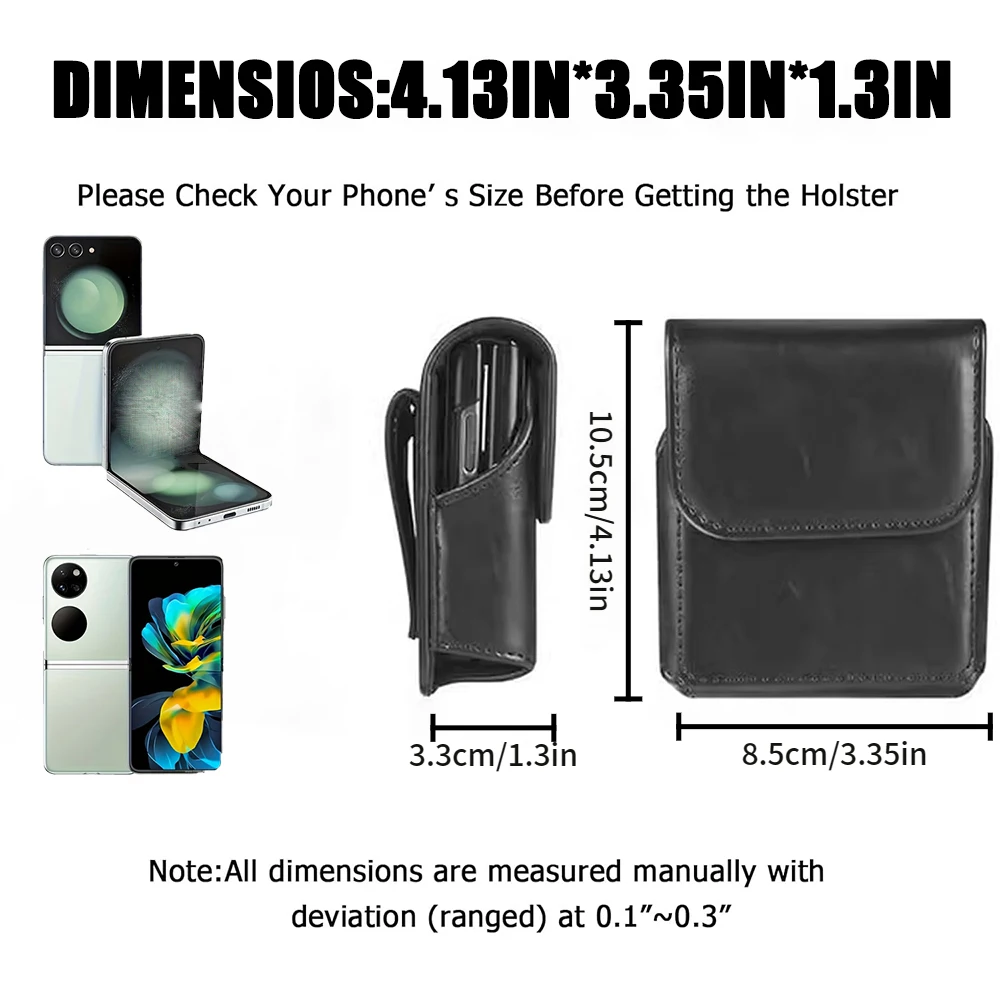 حقيبة خصر لهاتف Moto razr 60 Ultra/ZFlip4/P50 PocketS - حقيبة هاتف قابلة للطي مقاومة للماء ومقاومة للاهتراء، حمالة متعددة الجيوب قابلة للتعديل #1