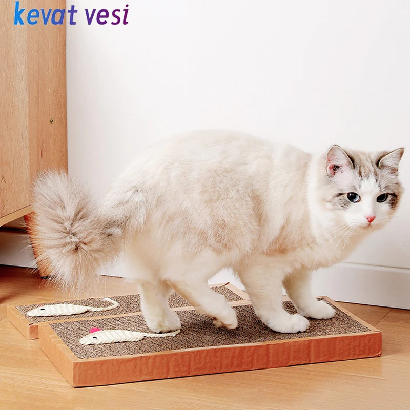 

Cat Scratching Board Corrugated Paper Wear-Resistant Cats Grinding Claw Toy Furniture Protector Funny Cat Scratcher Pet Supplies