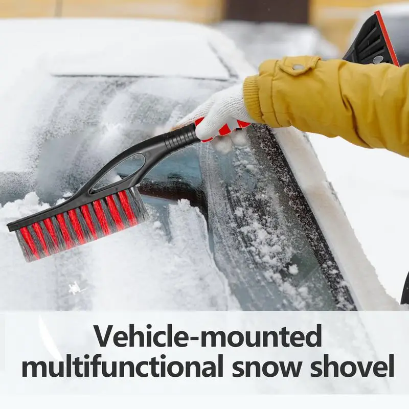 Snow Brush For Car Car Snow Scraper And Brush With Ergonomic Grip Tough Window Snow Scraper Car Snow Removal Tools For Truck SUV