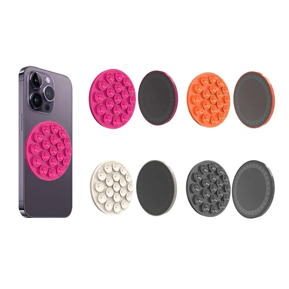 Supporto per telefono con ventosa magnetica Supporto per telefono cellulare da parete con magnete in silicone Supporto per specchio a mani libere per Ipho F0c6