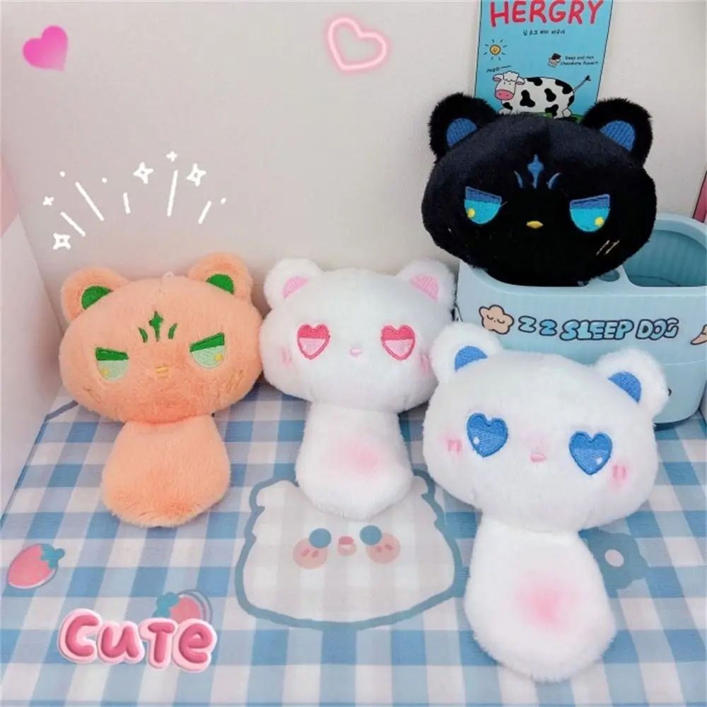 LLavero de peluche con forma de gato, colgante de muñeco de peluche de dibujos animados Kawaii, regalo para amigos