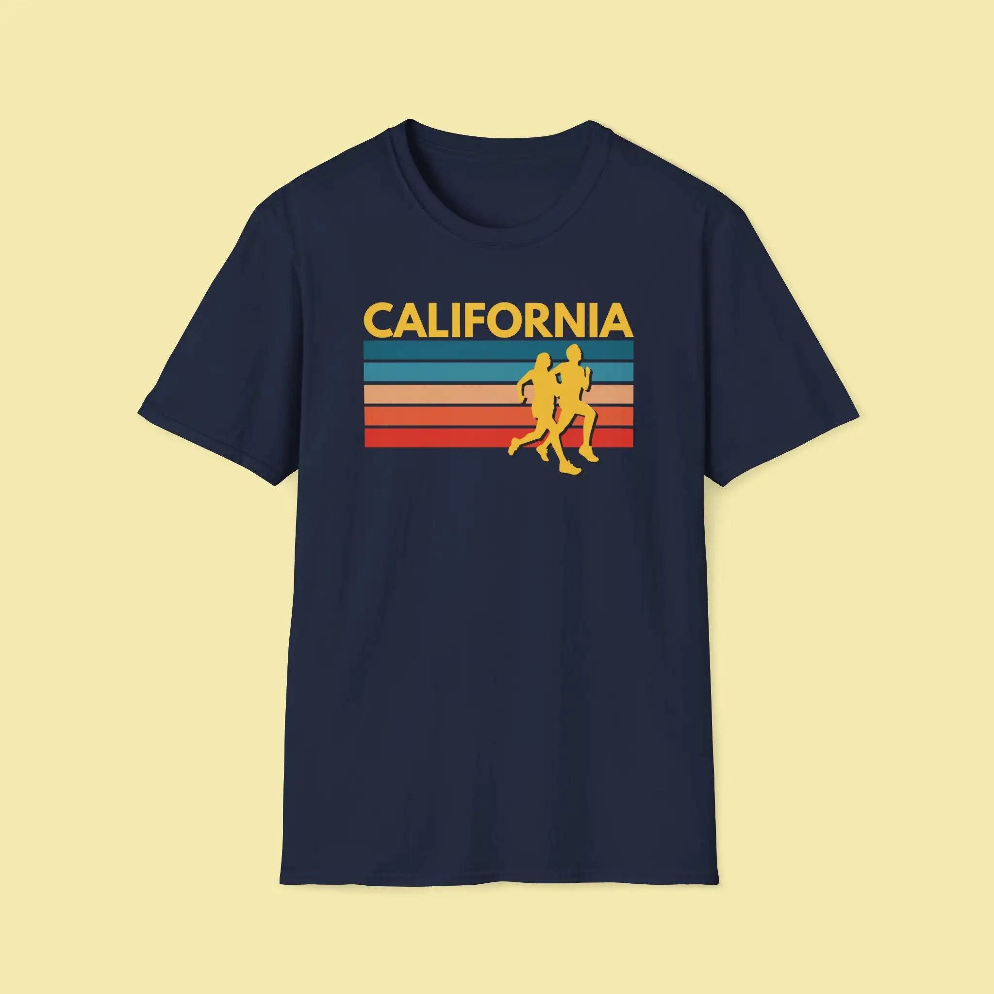 レトロなカリフォルニアのランニングTシャツ,ジョギング,マラソンランナー,長距離フィールドトラック,26 2
