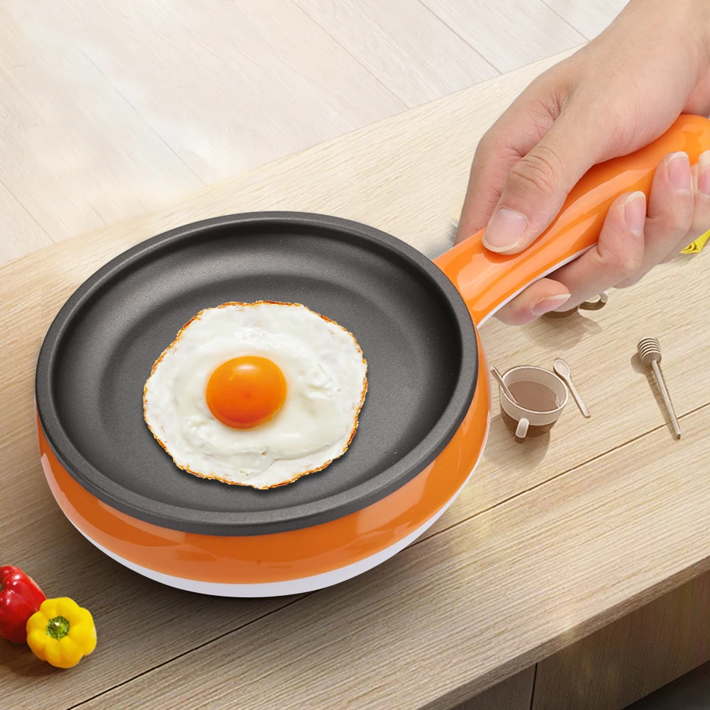 Multifunction Mini Electric Non-Stick Frying Pan Eggs Boiler Steamer For Breakfast EU Plug 220V