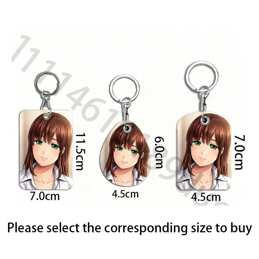 D-Domestic Girlfriend Protective Printed Leather Card Case Metal Keychain Accessory view 6