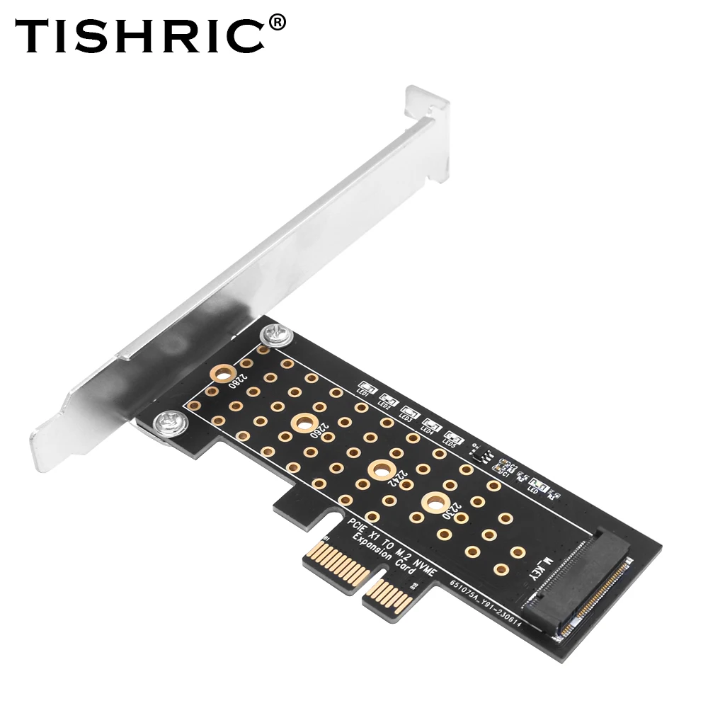 TISHRIC Pic e M2 Adapter Pice NVME M2 Pic Express Adapter riser card X1 X4 X16 Expansion Card