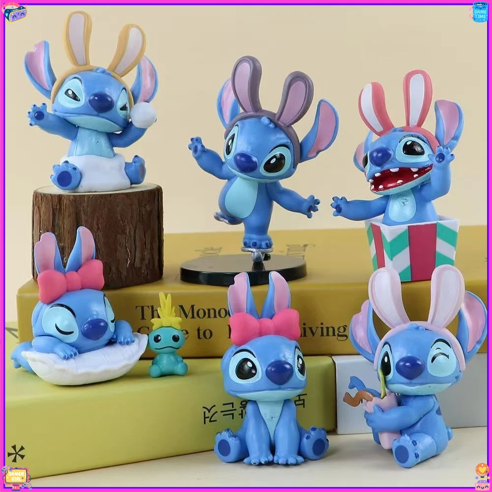 أصيلة مينيسو ديزني ستيتش قصة الشتاء صندوق أعمى تمثال ليلو وستيتش تحصيل هدية 2025