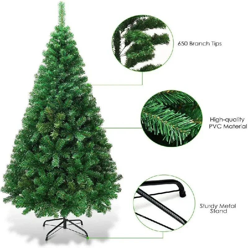 45-90cm Artificial Christmas Tree PVC Christmas Tree Fake Christmas Ornaments Home Decor Indoor Outdoor Holiday New Year Navidad