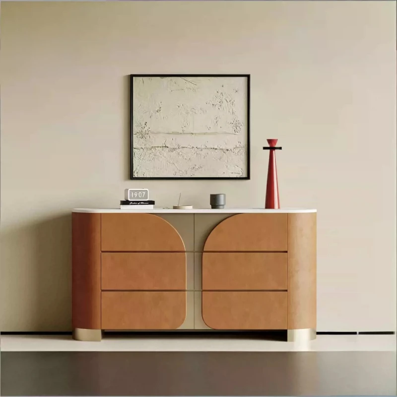 Solid Wood Storage Cabinets Luxury Drawers Buffet Arched Displays Cabinets Collectables Muebles Para El Hogar Home Furniture