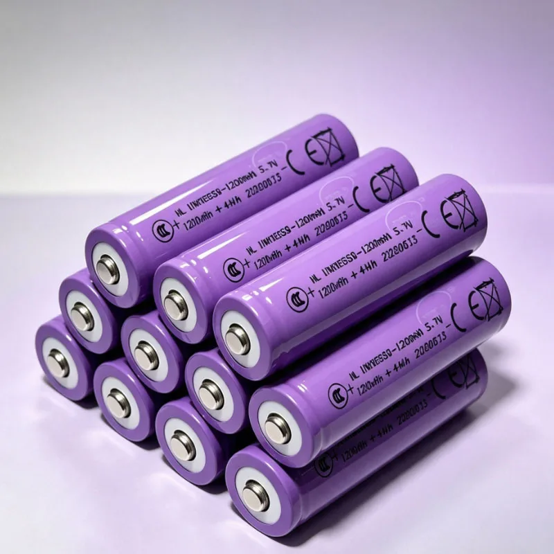 New 18650 1200mAh Lithium-Ion 3.7V Rechargeable Battery Suitable for Flashlights, Headlamps, Cycling Lights, Toys, Various DIYs