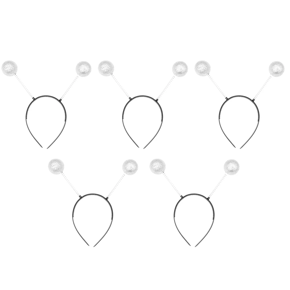 

5Pcs Ball Shape Headdress Cute Hair Band with Ball for Women Party Festival Photography Prop Light Comfortable Wear High Quality