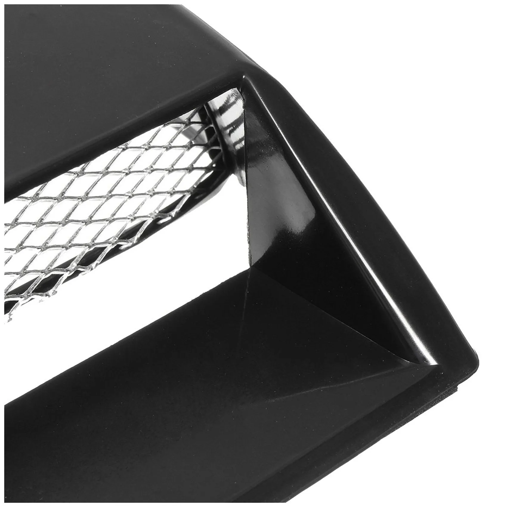 

2X универсальный автомобильный черный декоративный воздухозаборник совок для впуска капота вентиляционная крышка капота