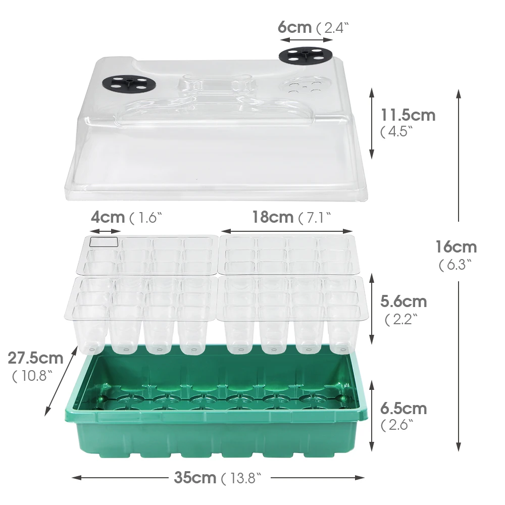 Winter Seedlings Box Heating Mats Warm Nursery Pots Kit for Garden Indoor Plants Cultivation Clone Seeds Starter Germinate Tray