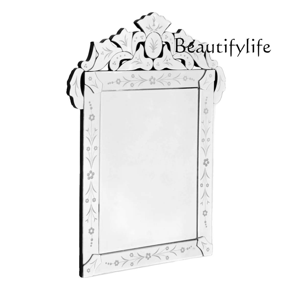 

European neoclassical carved mirror fireplace porch decorative hanging mirror bathroom bathroom vanity mirror