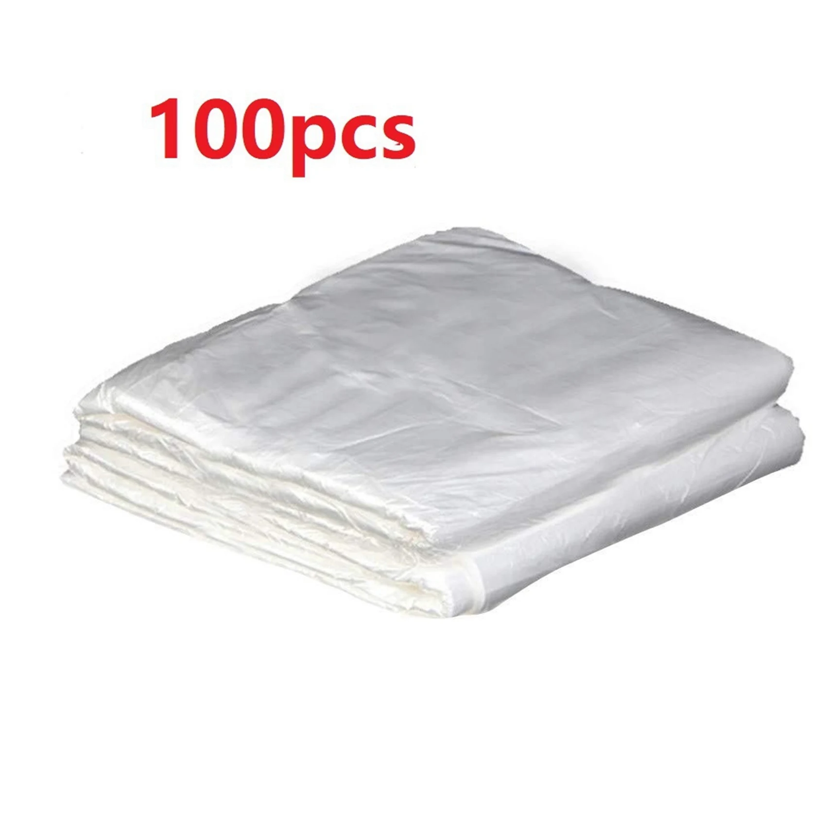 

400Pcs PE Apron Disposable Long Barber Wai Cloth Perm Hair Salon Haircut Wai Hairdressing Cape Shawl 60X90cm-A54Q