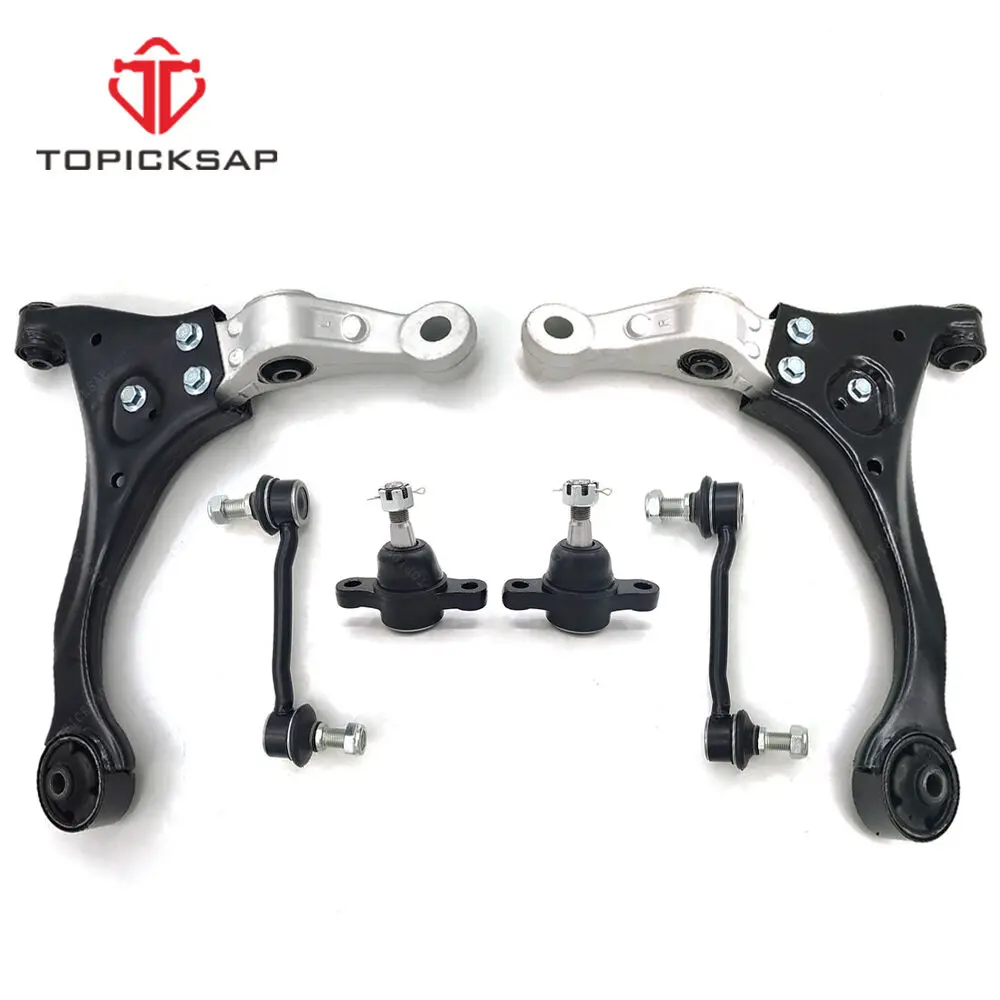 TOPICKSAP Front Lower Control Arm Ball Joint Sway Bar Kit 517603K000 for Hyundai Sonata 2006 2007 2008 2009 2010