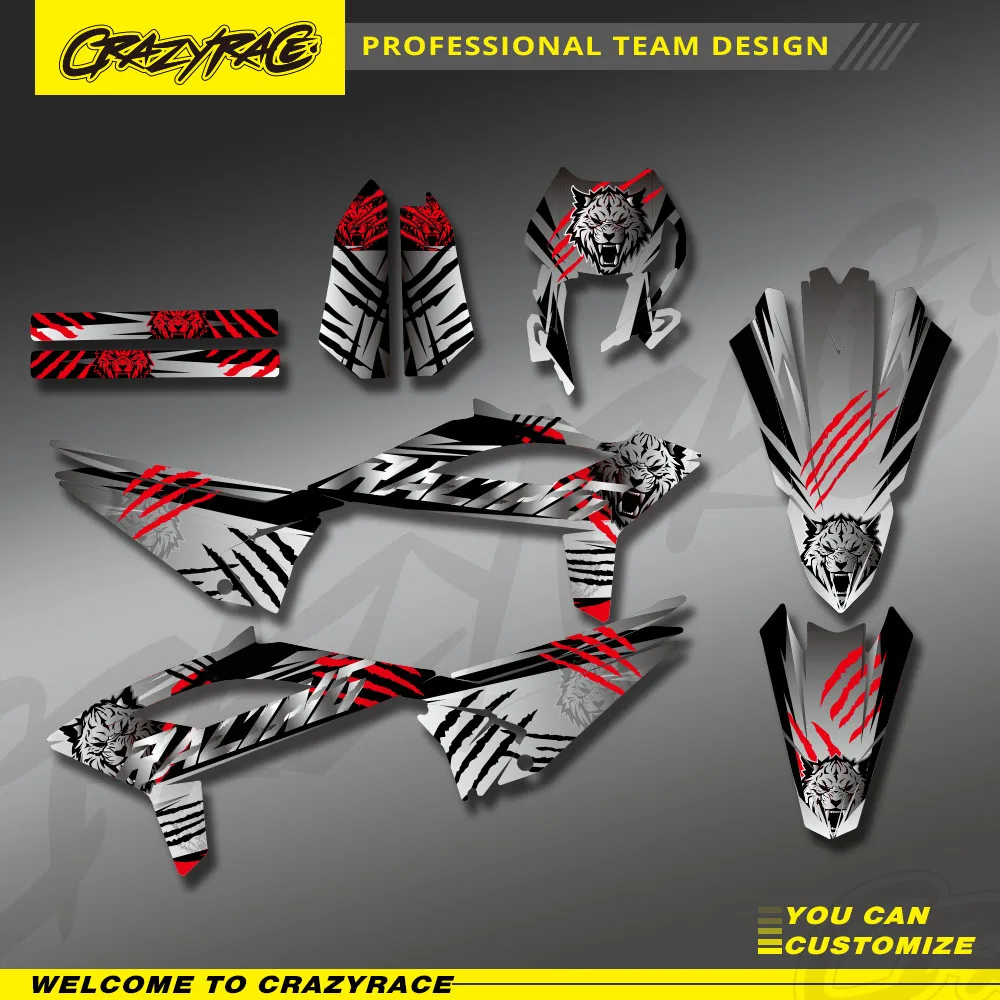 

New Style Motocross Team Graphics Background Sticker Decal Kits For BETA RR 50 MOTARD TRACK 2021 2022 2023 Customize Gift