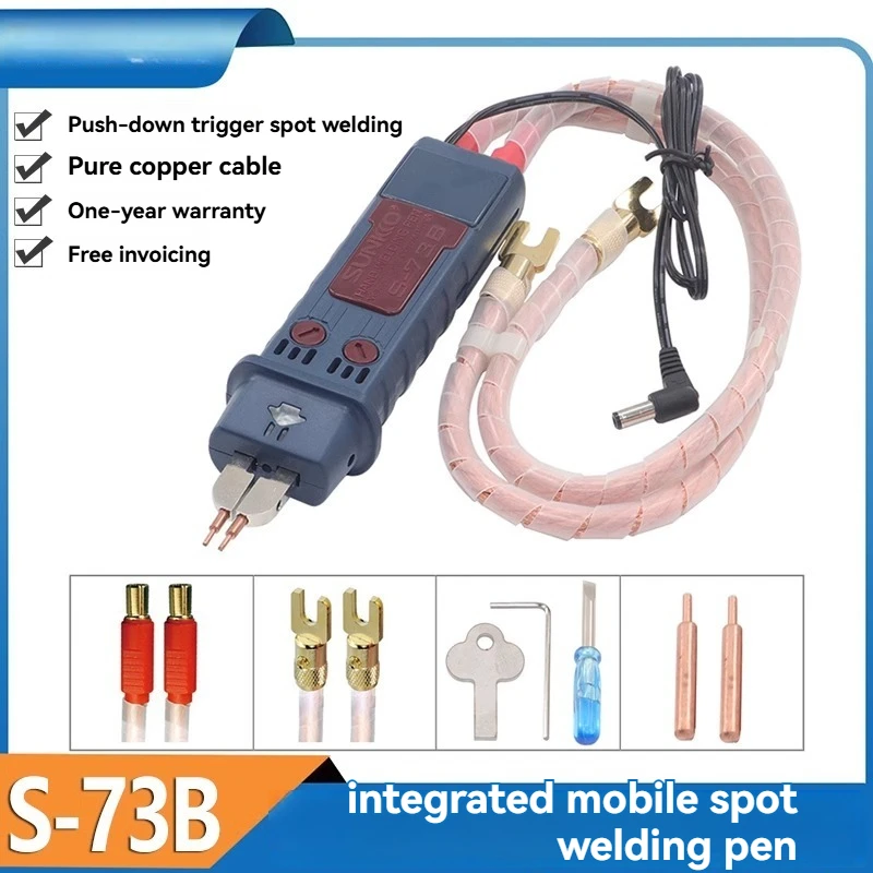 DIY Precision Welding Pen,73B Integrated Spot Welding Pen with Trigger Switch for 737G+,737DH, and 709AD+ Spot Welding Machines
