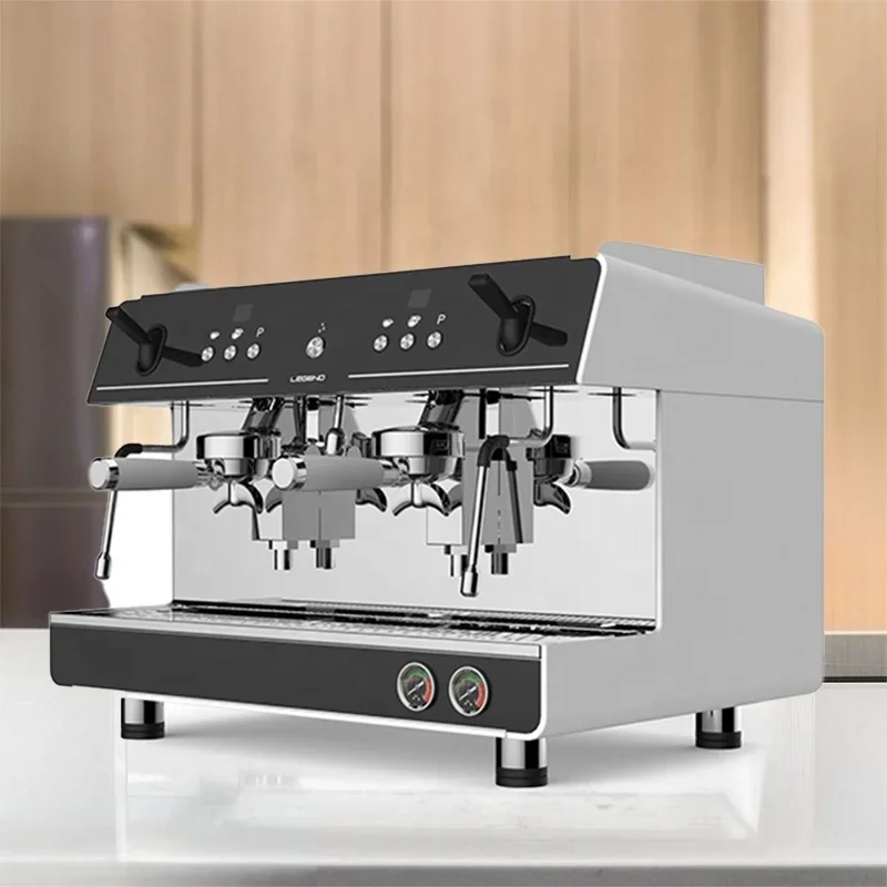 -Beliebte Großhandel Business Italienische Kaffee Rotationspumpe Kupfer Boiler Espressomaschinen Kaffeemaschine