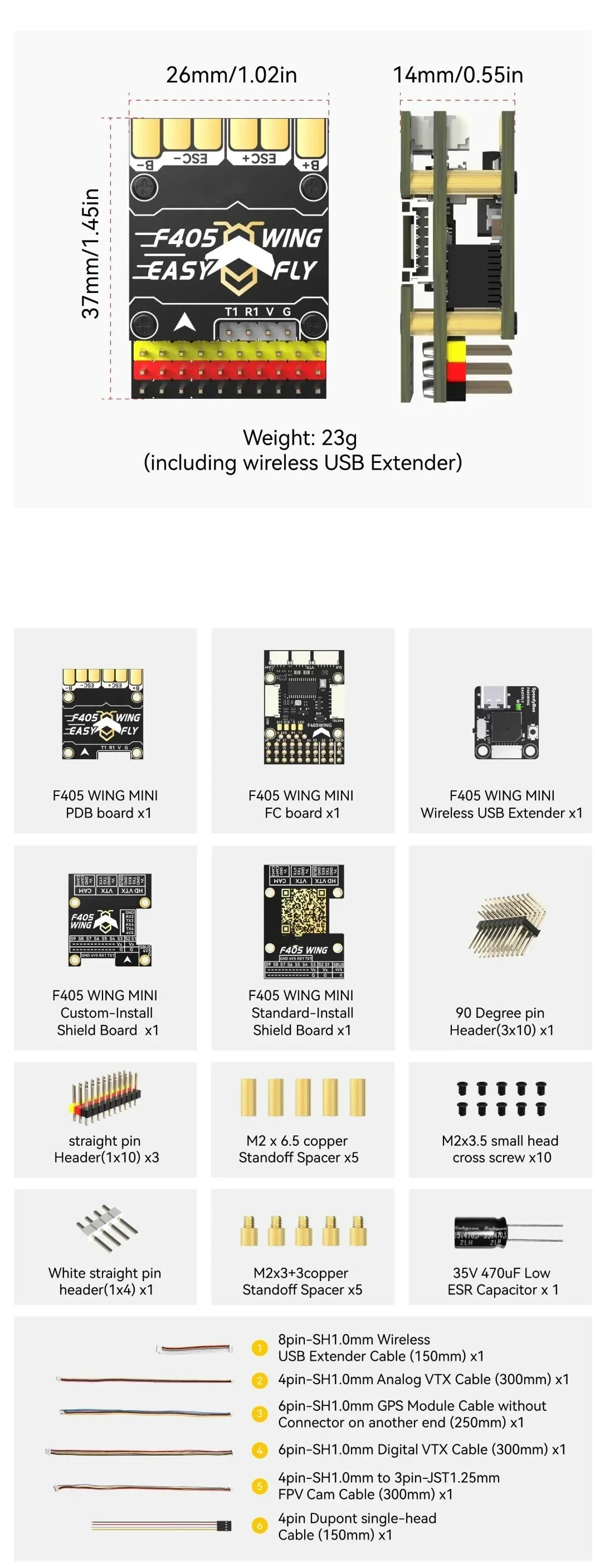 VivaCFor SpeedyBee F405 WING MINI Mini Flying Control FPV Flight Model Small Size Fixed Wing