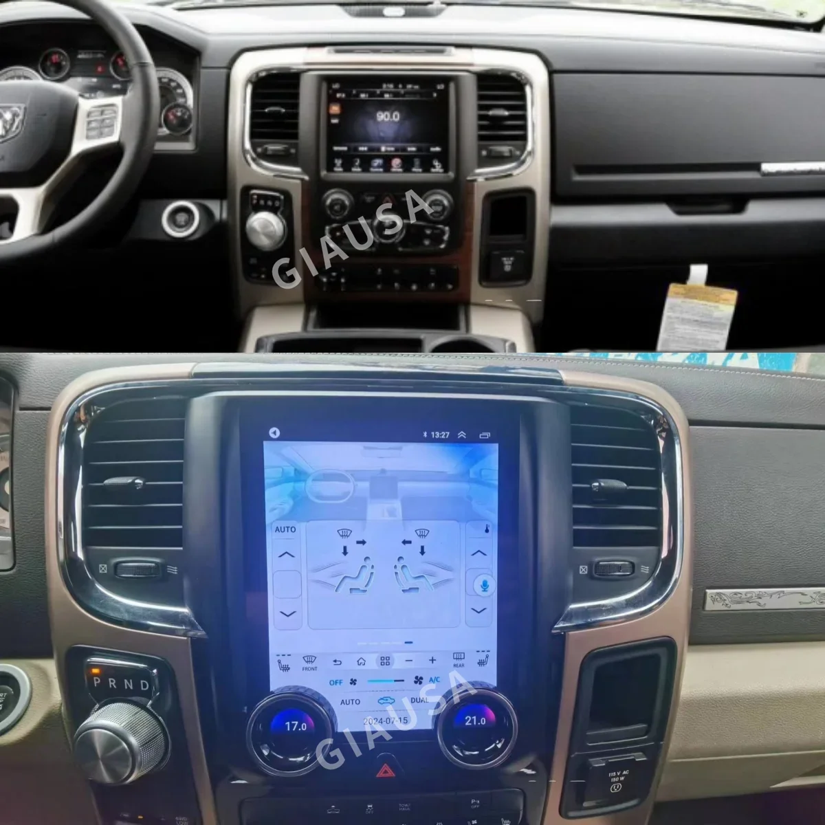 

9,7-дюймовый экран Carplay Radio Android 14, автомобильный радиоприемник, GPS, Android Auto для Dodge Ram 1500 2013-2018 Carplay GPS, аудио стерео головное устройство