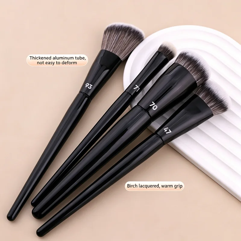 1Pc Makeup Beveled Foundation Powder Contour Eye Shadow Brush Tool Ultra Soft Make Up Tapered Blender Highlight Eye Brow Shadow