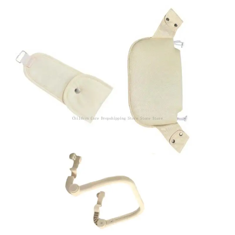 3 szt./zestaw Zestaw ochraniaczy krocza z podłokietnikiem i podnóżkiem Oddychający PU Łatwa instalacja dla bezpieczeństwa