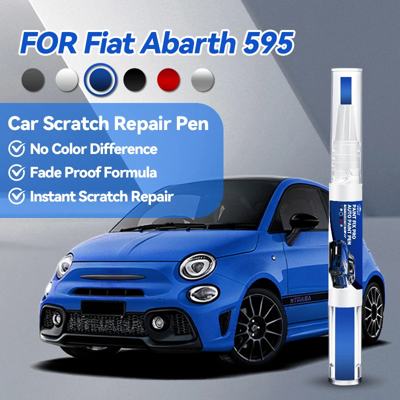 Специализированные аксессуары для ремонта автомобильной краски FIAT Abarth 595: карандаш для удаления царапин, краска для ремонта, цвета Abarth Red, Black, Gara White, Mo