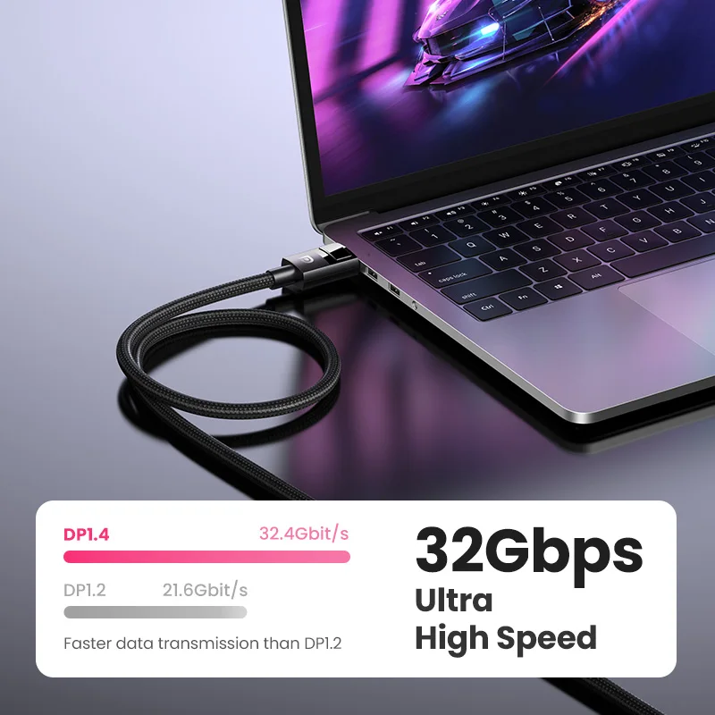 Ugreen 8K Dây Cáp DisplayPort 1.4 8K @ 60Hz 4K @ 144Hz Tốc Độ Cực Cao 32.4gbps Màn Hình Cổng Cáp Cho Laptop DP 1.4 Cổng Hiển Thị