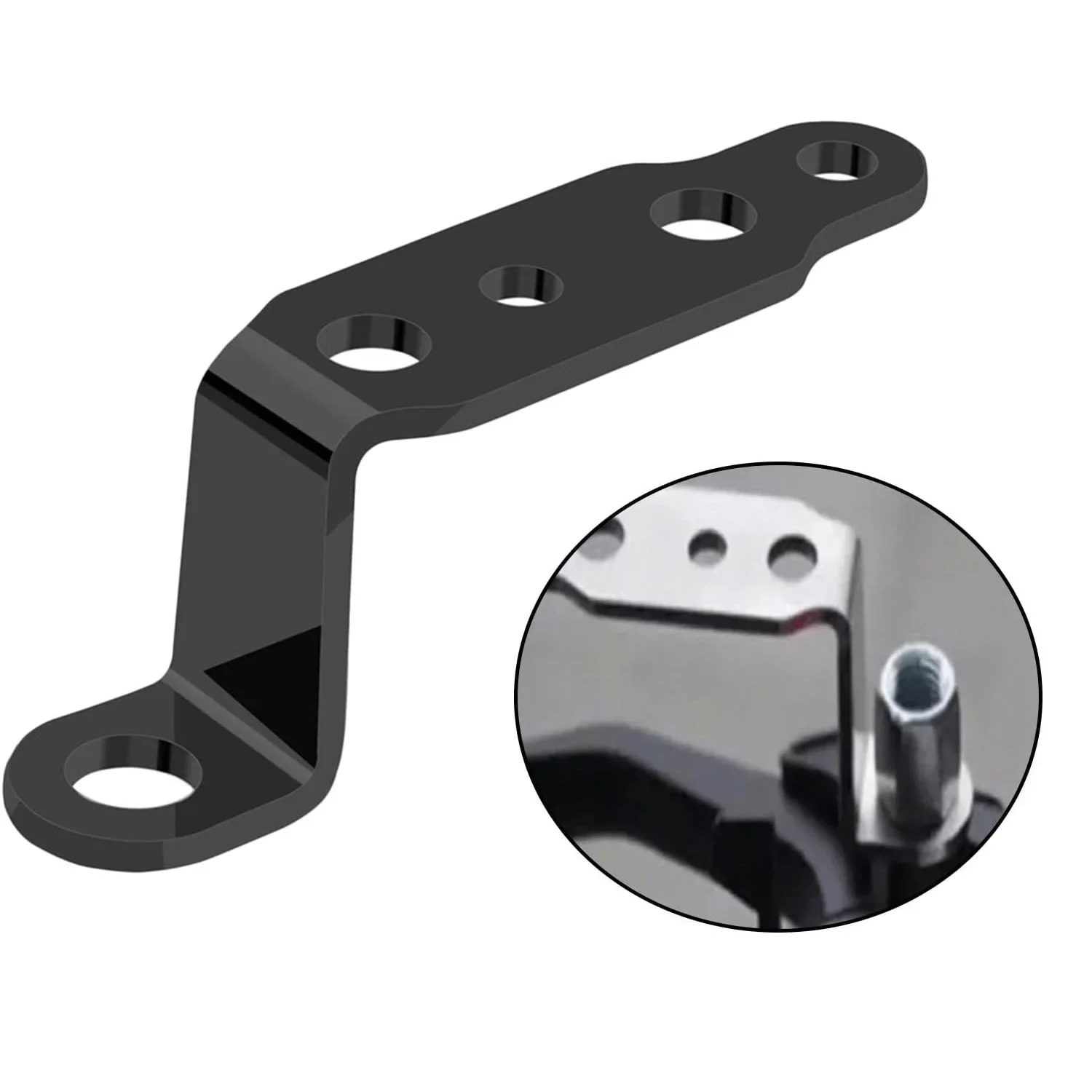 1-3PC Motorcycle LED Headlight Bracket Rearview Mirror Lamp Spotlight Extension Holder Clamp Motorbike Scooter Accessories image 4