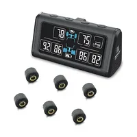 Factory Wholesale Bike E-Bicycle Motorcycle Truck Tow RV Trailer Alarm 6 Sensor Car Solar TPMS Tire Pressure Monitoring System