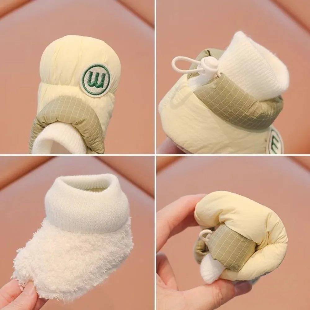 أحذية أطفال شتوية لطيفة مضادة للانزلاق أحذية أطفال بناتي ناعمة مريحة ودافئة أحذية قطنية للأطفال الرضع