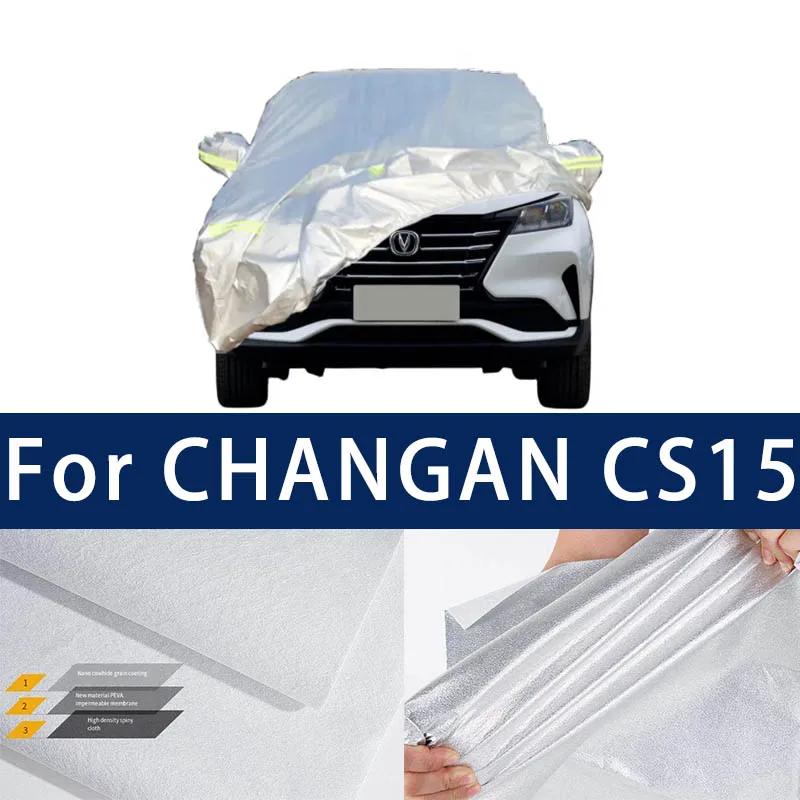 

Full car hood dust-proof outdoor indoor UV protection sun protection and scratch resistance For Changan CS15 Car Umbrella