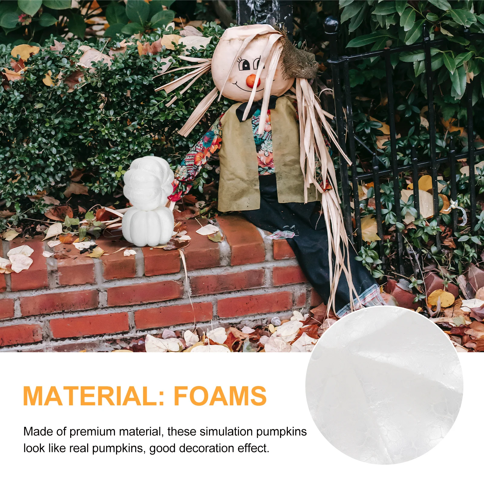 

4Pcs Artificial Pumpkins Decorative Props for Thanksgiving Day Harvest Festival Halloween Party Decoration Decorative Pumpkin