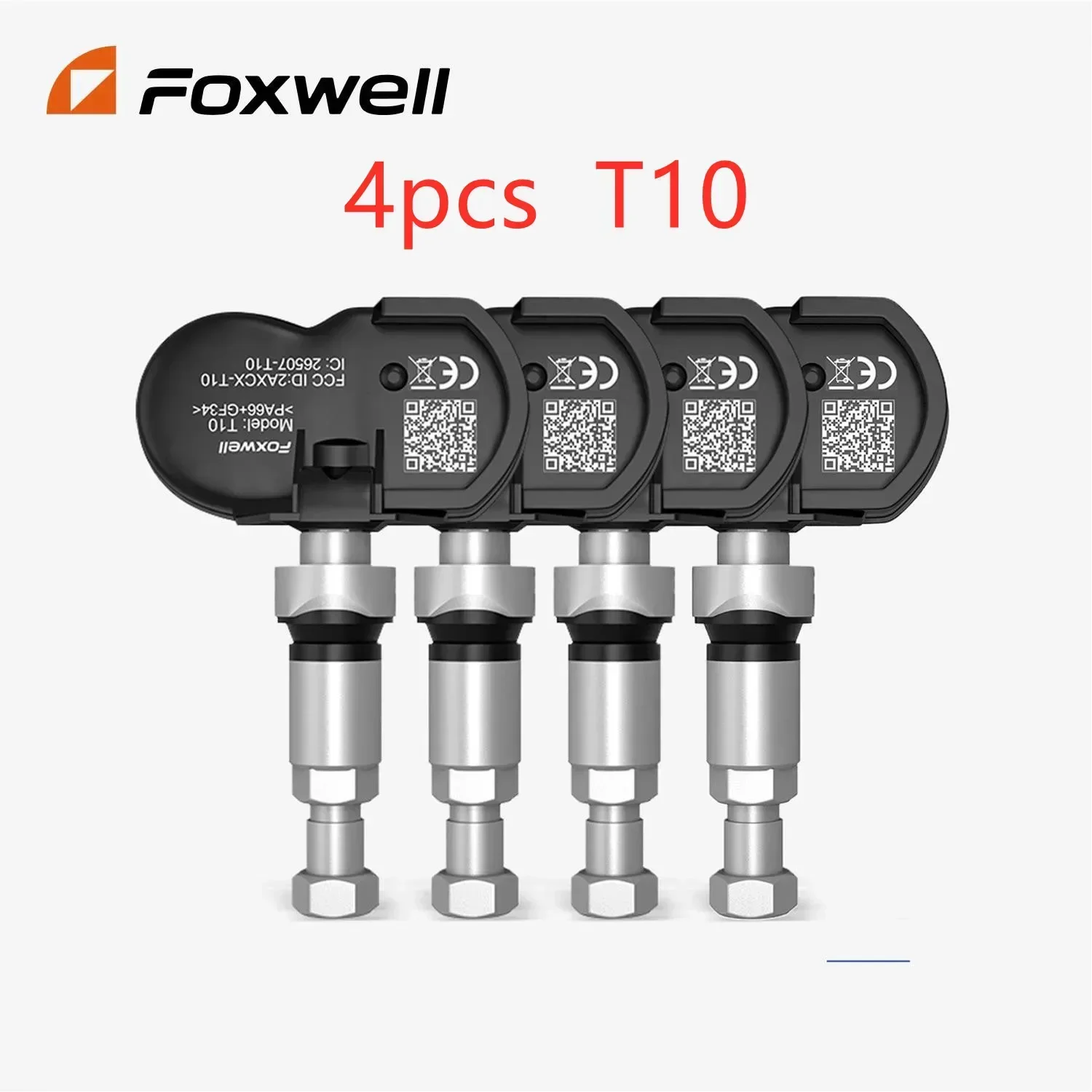 4pcs Foxwell T10 MX-Sensor TPMS 2 in 1 433MHz 315MHZ OE Universal Activate Programming Tire Pressure Monitor Test Repair Tools