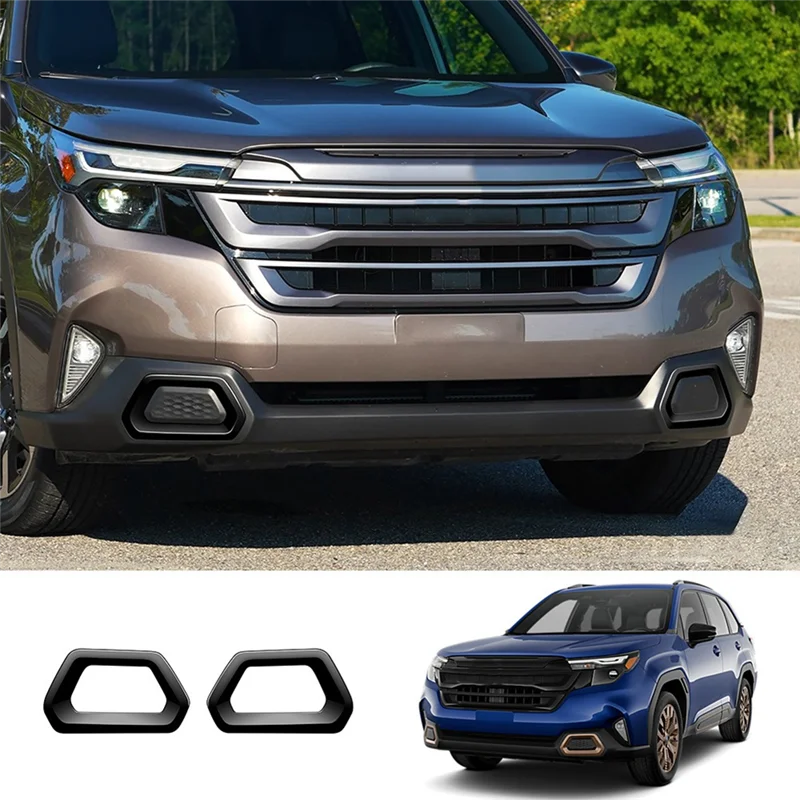 

Car Front Fog Lamp Frame Fog Light Eyebrow Trim Sticker For Subaru Forester 2025 ,A