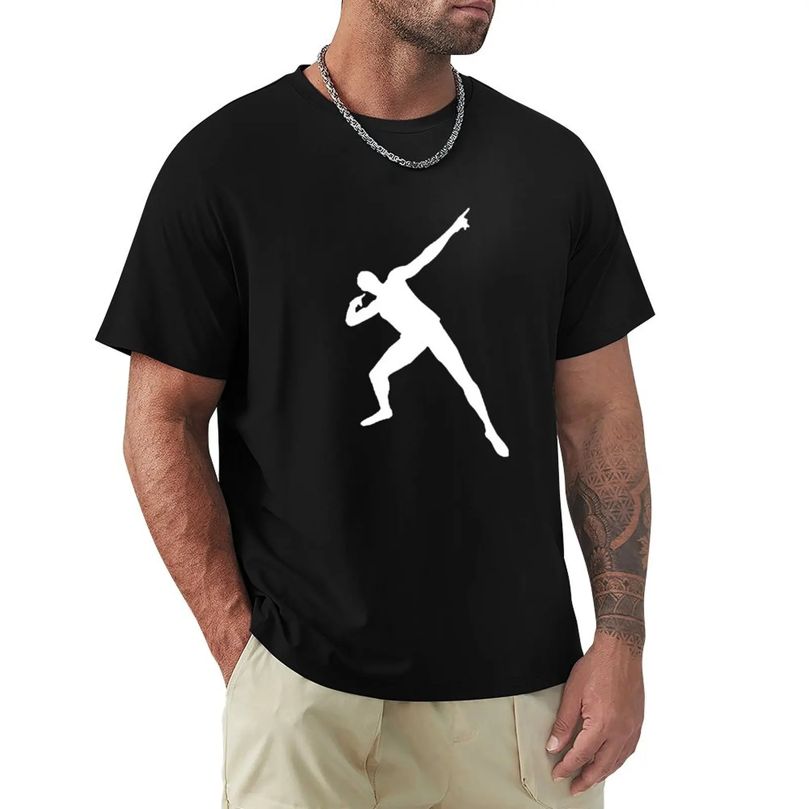 Usain Bolt Born to Run Sleep Run Repeat Love Running Morning Run Fitness Gift Premium Apparel Funny Holiday Xmas T-Shirt