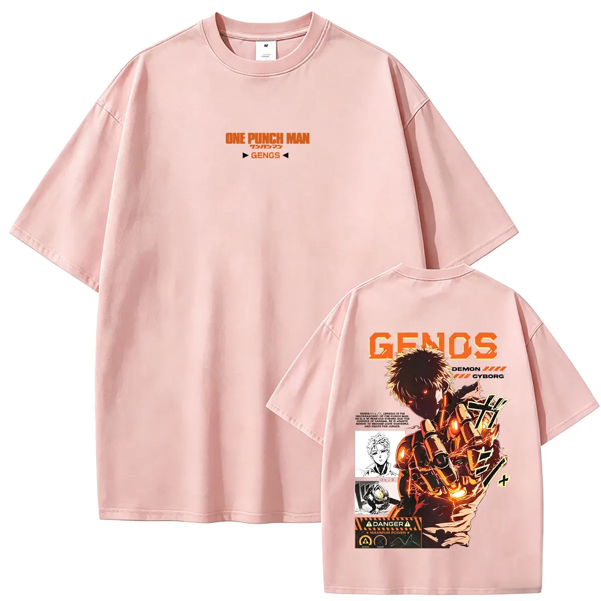 Anime One Punch Man T-Shirt Manga Genos Grafik-T-Shirts Sommer Herren Damen Kleidung Lässiges T-Shirt Unisex Vintage Übergroße T-Shirts – Detail 6