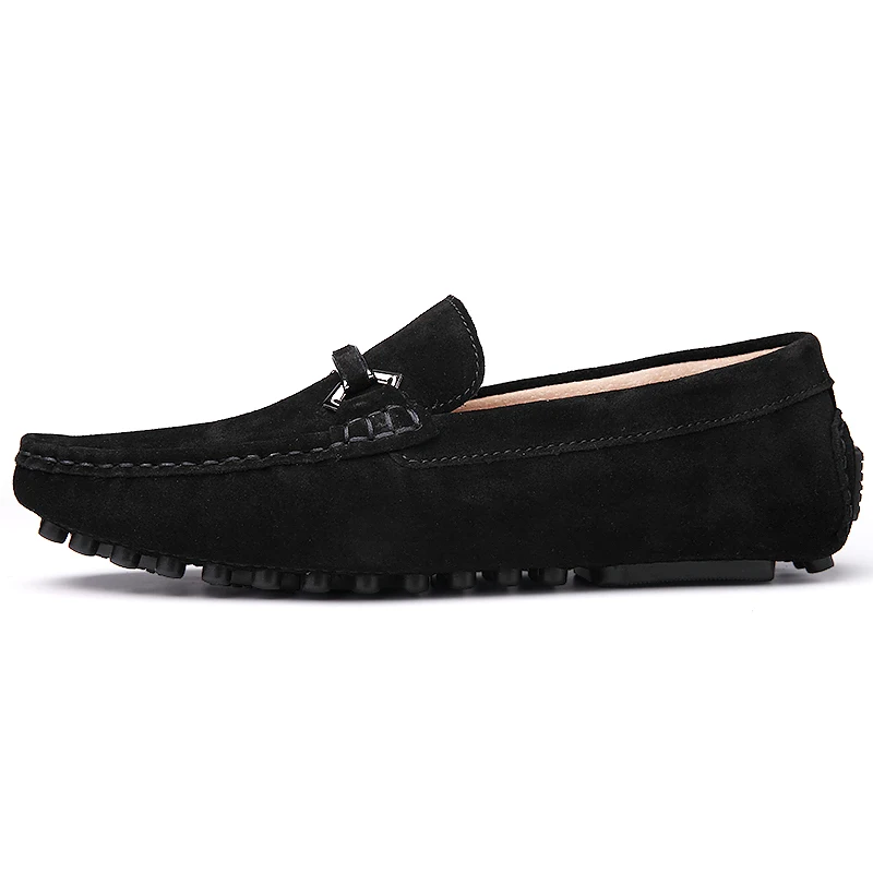 casual Leather shoes men Autumn loafers soft italian leather flats Men Business Formal Shoes Comfortable Men Shoes image 2