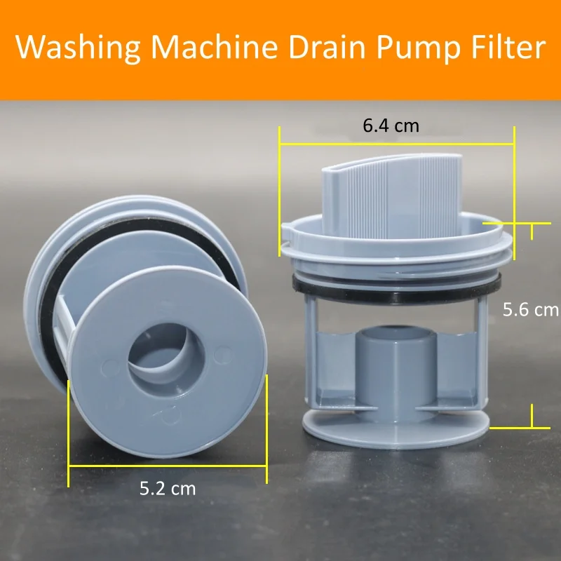 1/2pcs 9000969315 Laundry Drain Pump Filter Cover for Siemens Bosch Drum Washing Machine Drain Connector IQ500 IQ300 IQ700