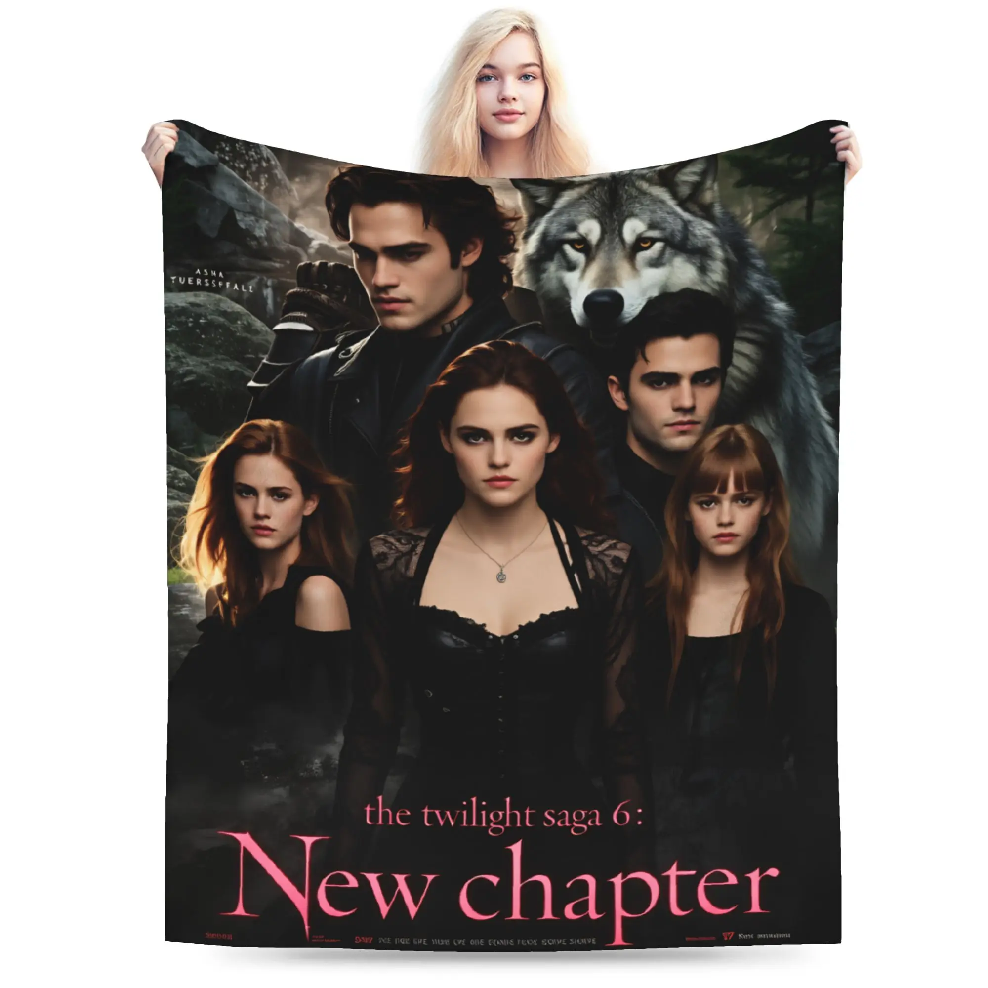 ديكور إدوارد بطانية دافئة الشفق ساغا الاطفال أفخم رمي بطانية طباعة غرفة نوم الفانيلا المفرش غطاء سرير أريكة